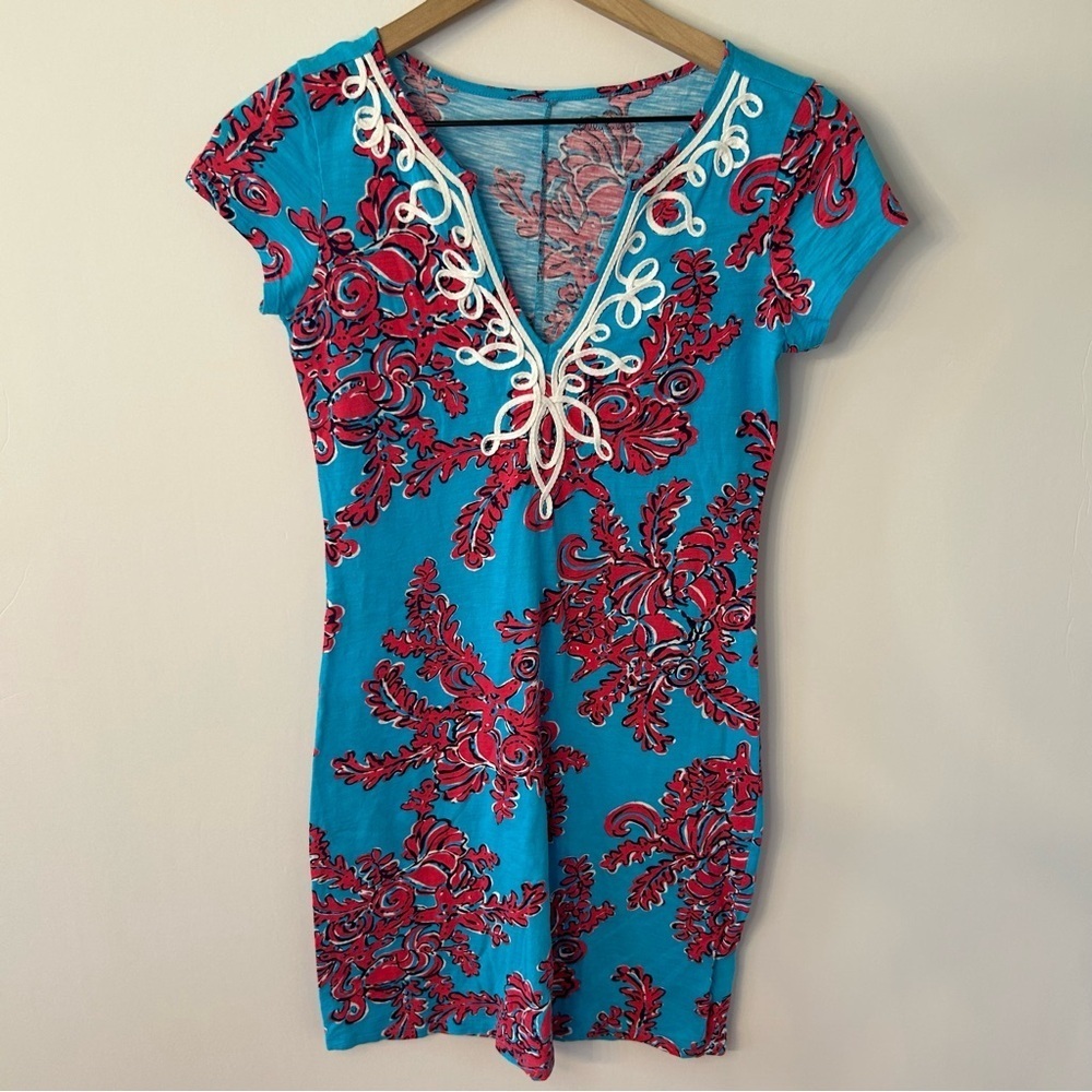 Lilly Pulitzer Women’s Blue and Pink Brewster Dress, Size XS